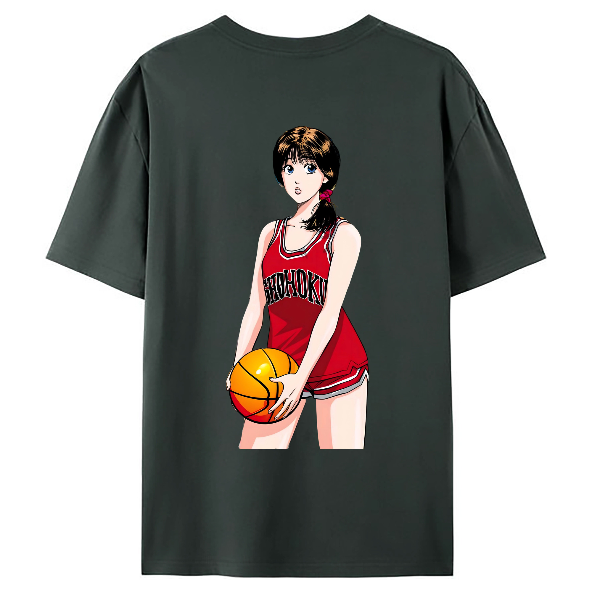 （画像用） SLAM DUNK／スラムダンク 綿100％ メンズ半袖Tシャツ（バックプリント） 通気性